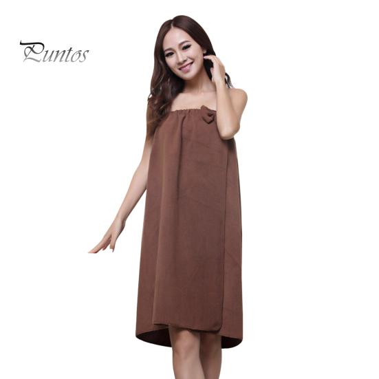 Asciugamano da Bagno con Decorazione a Fiocco in Microfibra con Chiusura Regolabile a Velcro, Stile Avvolgente sul Petto, Asciugamano da Bagno Elasticizzato a Fascia