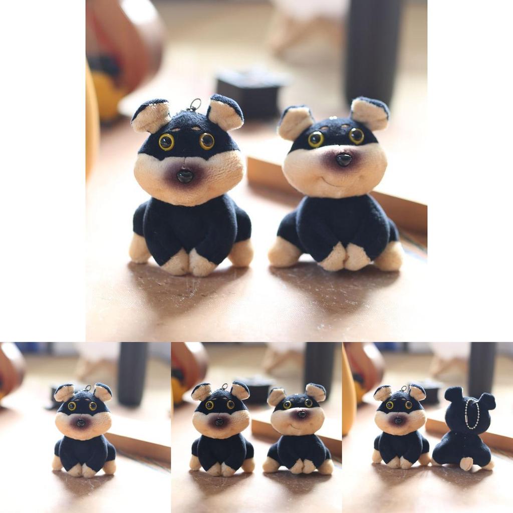 Bee Dog Plush Keychain Pp Cotton Stuffed Animal Backpack Ornament Cute Doll Gift For Kids