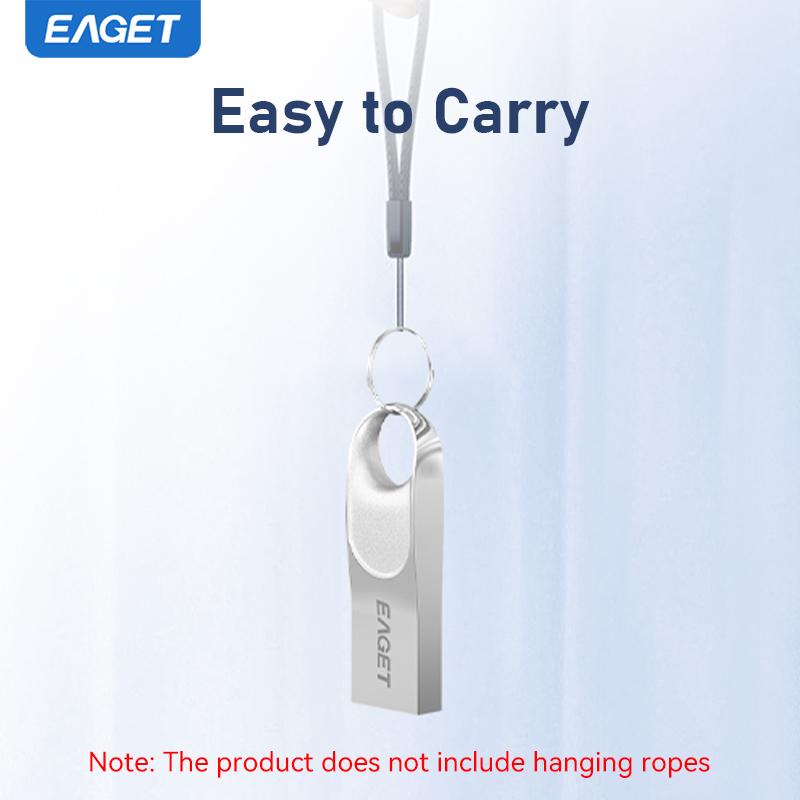 EAGET Mini USB 2.0 Flash Drive Pen Drive High-Speed Portable Keychain Flash Pen Drive Durable USB Memory Stick for PC/Laptops