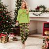 Christmas Print Cute Family Set Pajamas, Home Clothes, Family Set Long Sleeve Top Pants Set