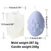 10cm Flower Easter Egg Candle Mould Eggshell Shaped Silicone Candle Making Molds Resin Soap Casting Gifts Home Decor Butterfly