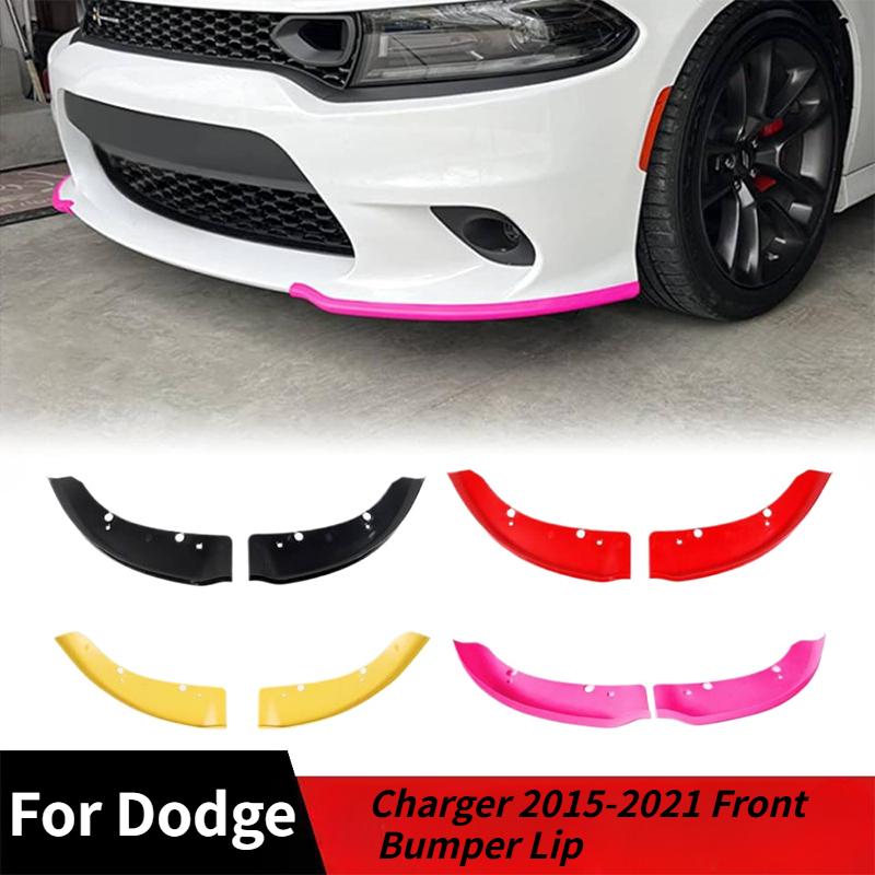 Car Front Bumper Lip For Dodge Charger 2015-2021 Hellcat/SRT 392 / Scat Pack/RT Scat Pack/GT/RT Splitter Protector Trim