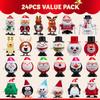 JOYFY 24 Pack Christmas Wind Up Toy Assortments Stocking Stuffers for Christmas Party Favor Supply Accessories (24 Pieces Pack)