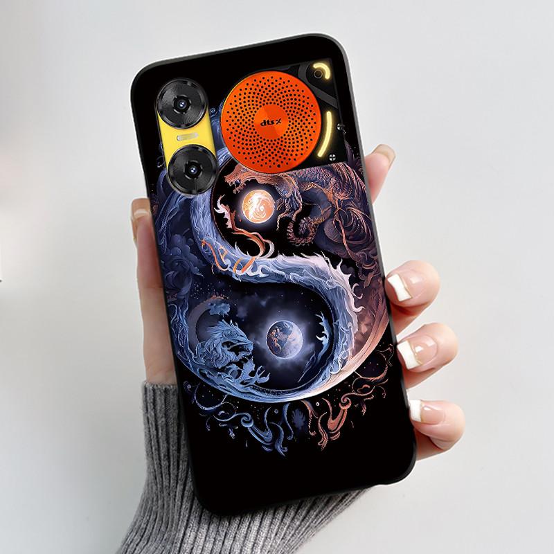 Case For ZTE Nubia Music 2 Z2460 Z2353 Music2 Phone Case Cute Rabbit Black Cover For ZTE Nubia Music Soft TPU Silicone Casing