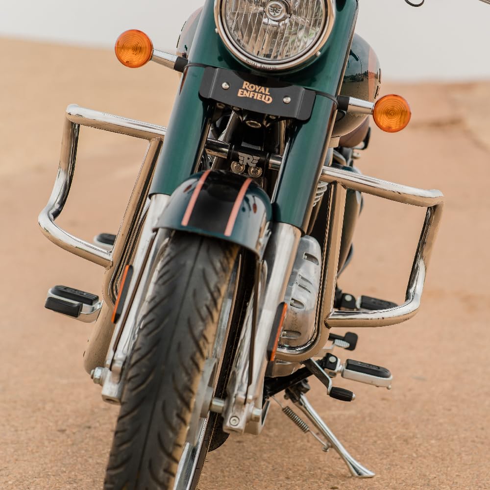 Silver Air Fly Evo Engine Guard For "Royal Enfield New Classic 350" Reborn