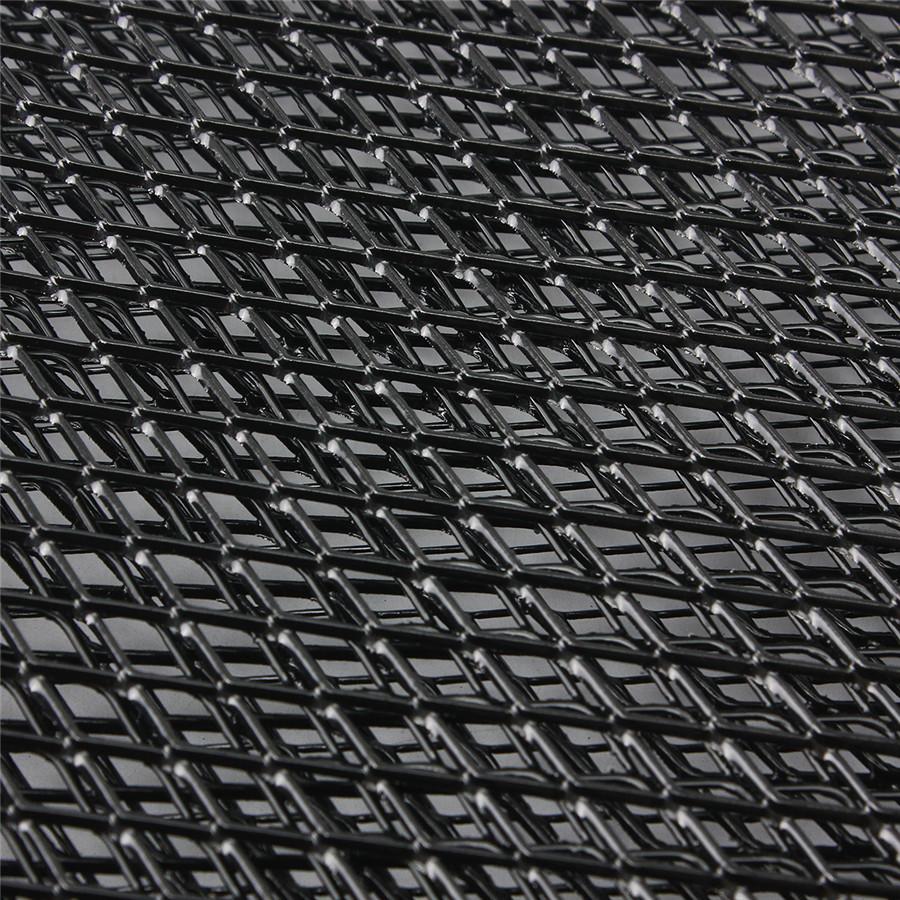 

40 X 13 Aluminum Mesh Grill Cover Car Bumper Fender Hood Vent Grille Net Black