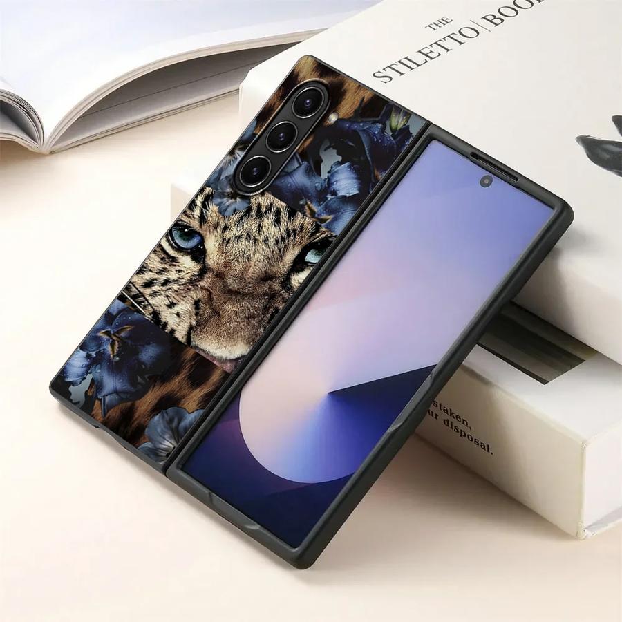 

Чехол для Samsung Galaxy ZFold6 Z Fold 7 6 5 4 3 ZFold4 ZFold7 ZFold5 ZFold3 Задняя крышка телефона Милый кот Galaxy Z Fold6