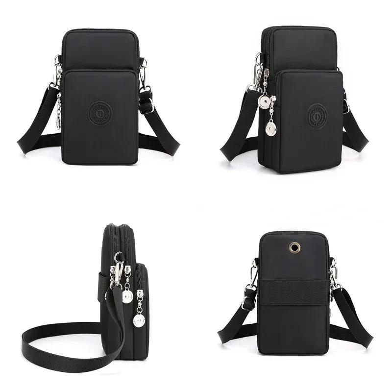 Neue Damen-Handytasche aus Nylon, Handytasche, Münzgeldbörse, Riemen, Umhängetasche, kleine Umhängetaschen für Damen, Geldbörse, Reisegeldbörse