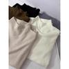 Autumn/Winter Korean Style Half-High Neck Knit Sweater - Long Sleeve Solid Color Commuting Top