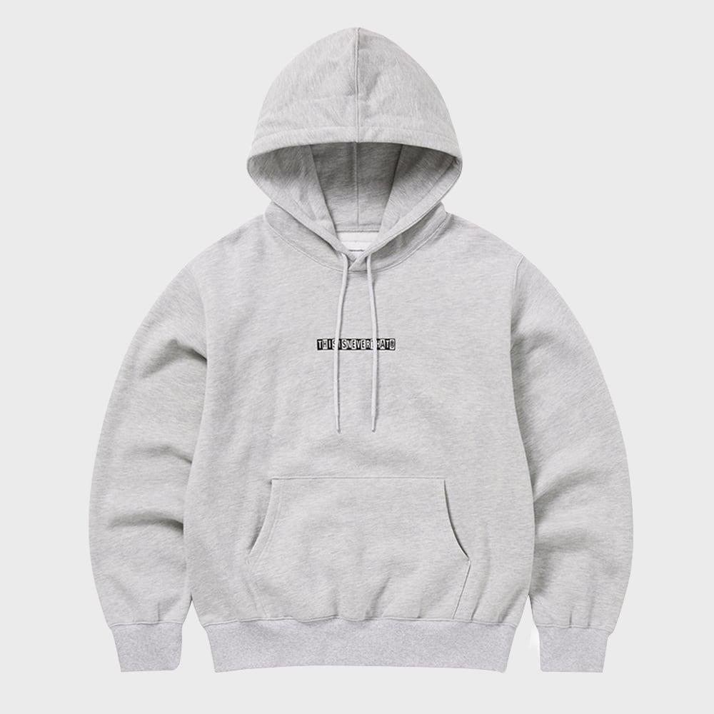 ThIs Is Never That Checkerboard Logo Hoodie Heather Grey S