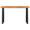 Console Table with Live Edge 140 x 40 x 80 cm Solid Acacia Wood
