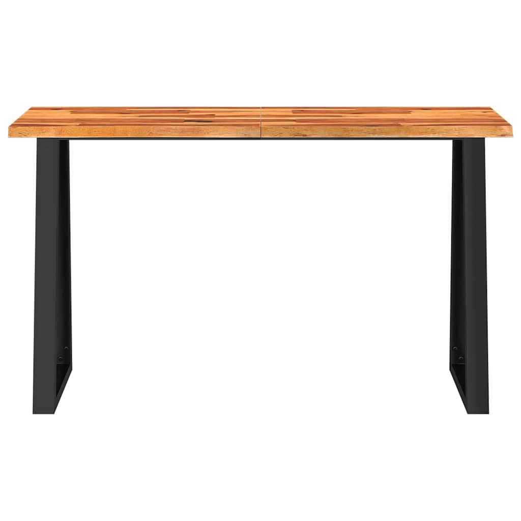Console Table with Live Edge 140 x 40 x 80 cm Solid Acacia Wood