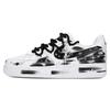 Air Force 1 Slip Resistant, Abrasion Resistant, Lightweight Low Top Skateboard Shoes Men's Black White CW2288-111(Team18-)