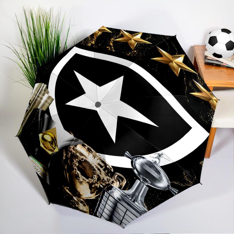 Botafogo Football Club Printed Automatic Umbrella, 8-Frame for Travel, camping, Casual Umbrella, Essential Gift for for family and friends