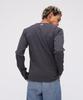 AVIREX DAILY RIB V-NECK TEE 6153480 men's L charcoal