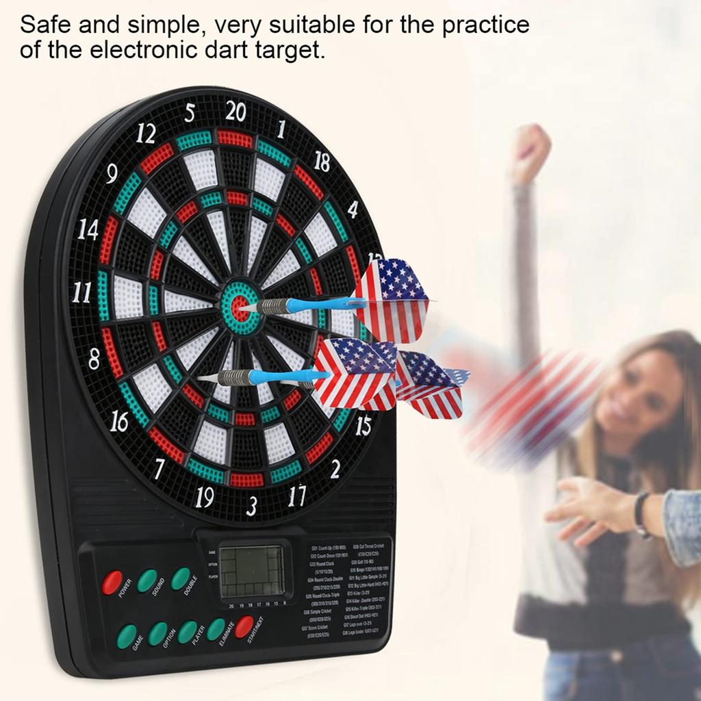 Electronic Dartboard, Electronic Darts Automatic Scoring Soft Dartboard Set Family Leisure Target Entertainment