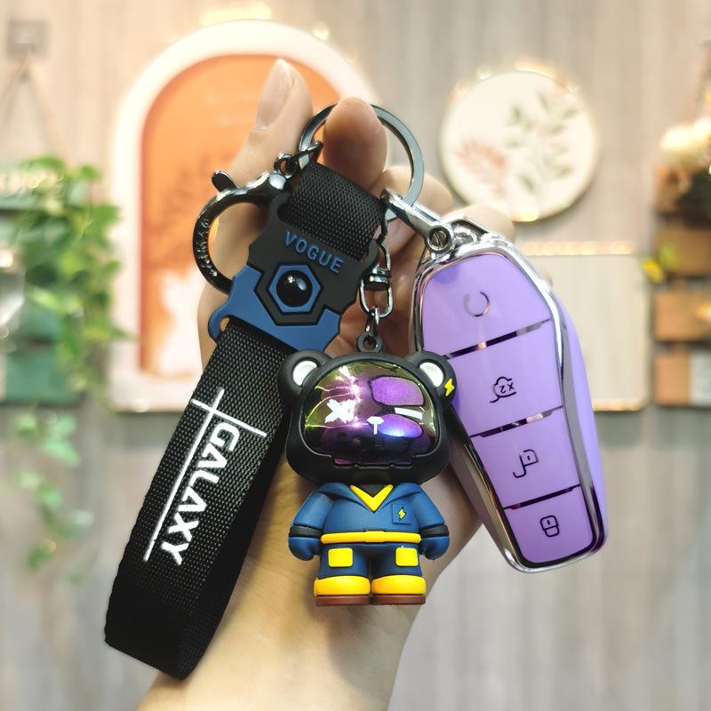 Car Key Cover for BYD Models: Qin Plus, DMI, Dolphin, Song Plus/Pro, Han EV, Tang, Yuan - Unisex