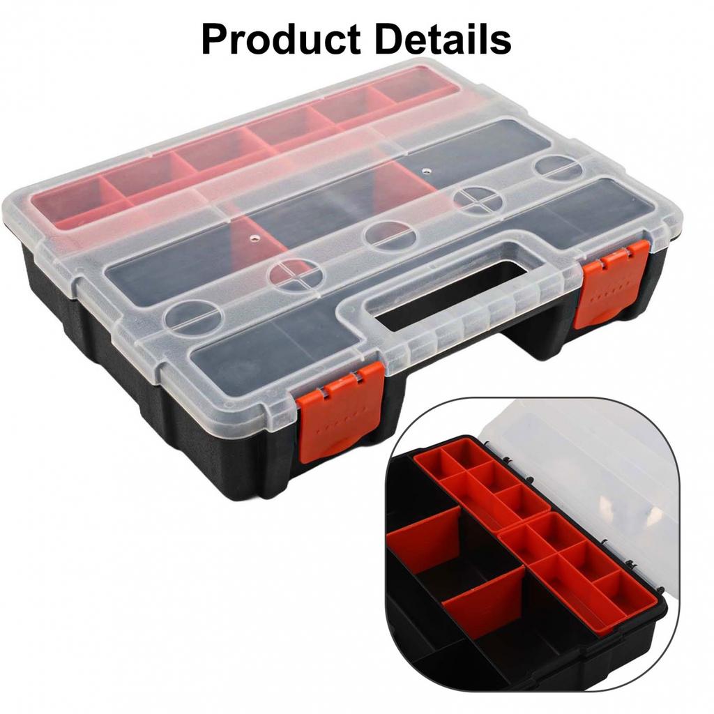 Hardware Parts Plastic Storage Box Toolbox Organizer Package Content