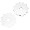 10Pcs Rotary Cutter Blades Stainless Steel Power Off Fabric Cutters Blades Replacement Blades for Sewing Paper Cutting