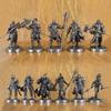 White Brass War Legions Fearless Knight Soldier Models Miniature Figurine Collections Metal Chess Piece Table Game Ornament Gift