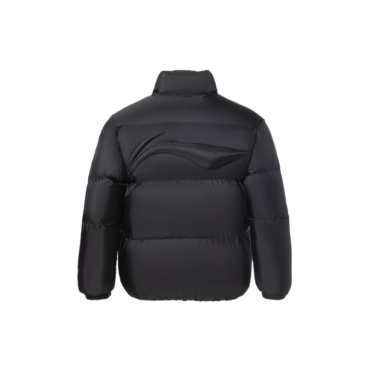 Li-Ning Loose Fit Printed Warm Logo Down Jacket Men Outerwear Black AYMR057-1