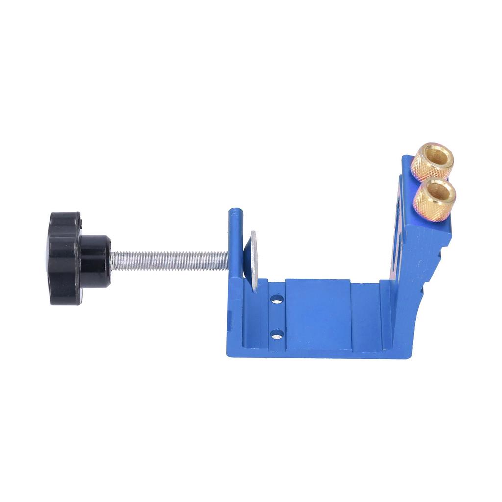 15 Grad Schräglochbohrlehre Positionierer Holzbearbeitung Lochbohrschablone Dübelbohrset Schreinerei ZubehörBlau