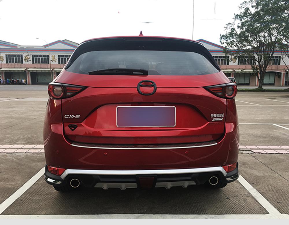 Front Spoiler Lip+Rear Bumper Side Splitter Cover For Mazda CX-5 CX5 2017-2018 Car Lower Guard Plate Surround Canards Protector