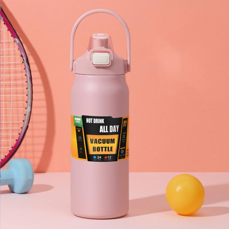 1500ml termoláhev z nerezové oceli přenosná termoska Velkokapacitní termoláhev na vodu skleněná termosky Venkovní vakuové baňky