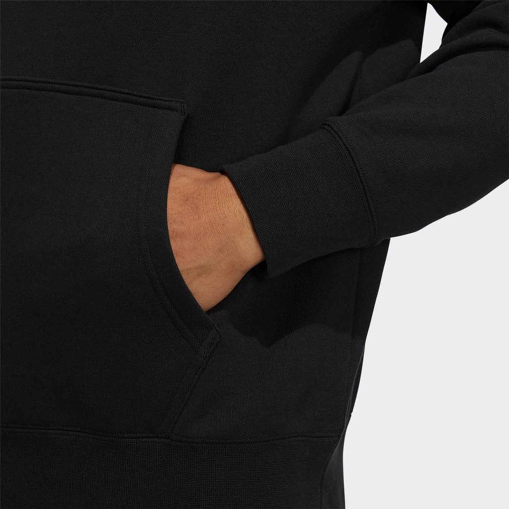 Adidas Originals Trefoil Kangaroo Pocket Print Hoodie Unisex Hoodies Black HL4100