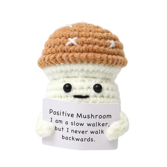Háčkování pozitivní houby s kartou Emoční podpora Ruční pletení Květinová slunečnice Hranolky Včela Žralok Panenka Dekorace Ornament