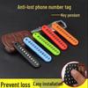 Keychain Anti-Lost Braided Rope with Number Plate for Car Keys and Mobile Phone