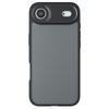For iPhone 17 Air Case Skin-Touch TPU+PC Matte Phone Shell,Transparent Black