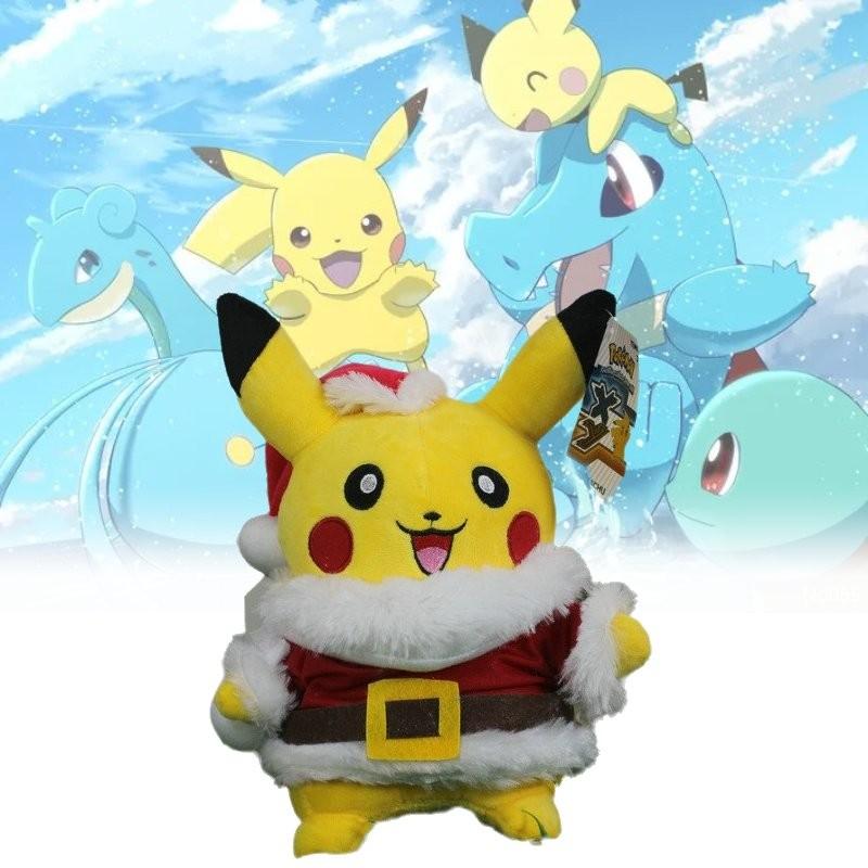 Christmas Plush Pikachu Toy Doll Room Decoration Children Gift Pp Cotton
