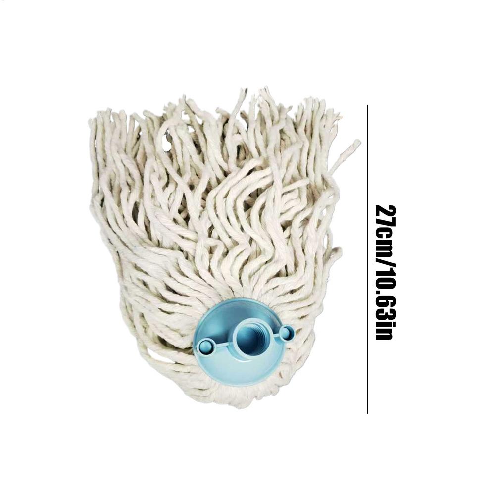 Cotton String Mop Head Reusable Tight Fit Replacement Heavy Duty Stain Removal Tool For Home Kitchen Bedroom Dorm Apartment