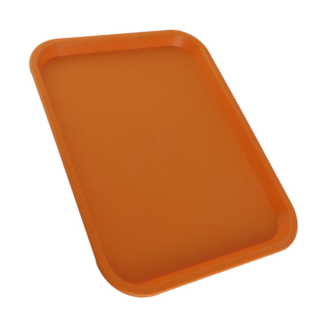 Fast Food Tray PP Rectangular Thick Slip Resistant Multi Purpose Food Service Tray for Restaurant Canteen