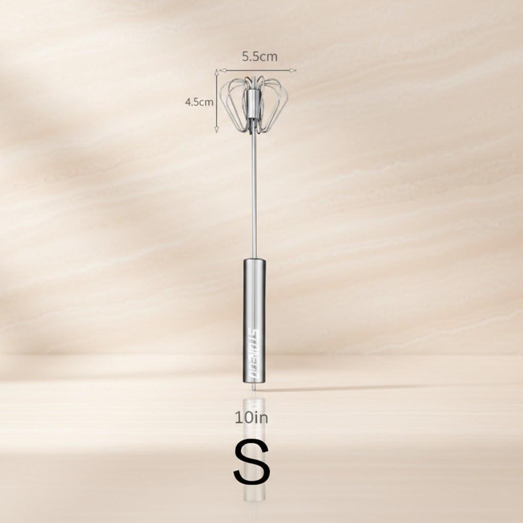 Manual Rotary Handheld Blender Semi Automatic Egg Blender Milk Frother Coffee Mixer Kitchen Tool for Cooking Baking Whisking