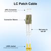 DTECH 5 Pack 1m LC-LC Fiber Patch Cable, OM3 LC/UPC-LC/UPC Multimode Fiber Optic Cable Cord, 50/125um, LSZH