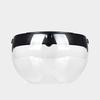 Universeller 3-Druckknopf-Visier für Motorrad-Offenhelm Windschutz Klapp-Auf-Ab-Linse Sonnenbrille Halbkopfhelm Visier Windschutz