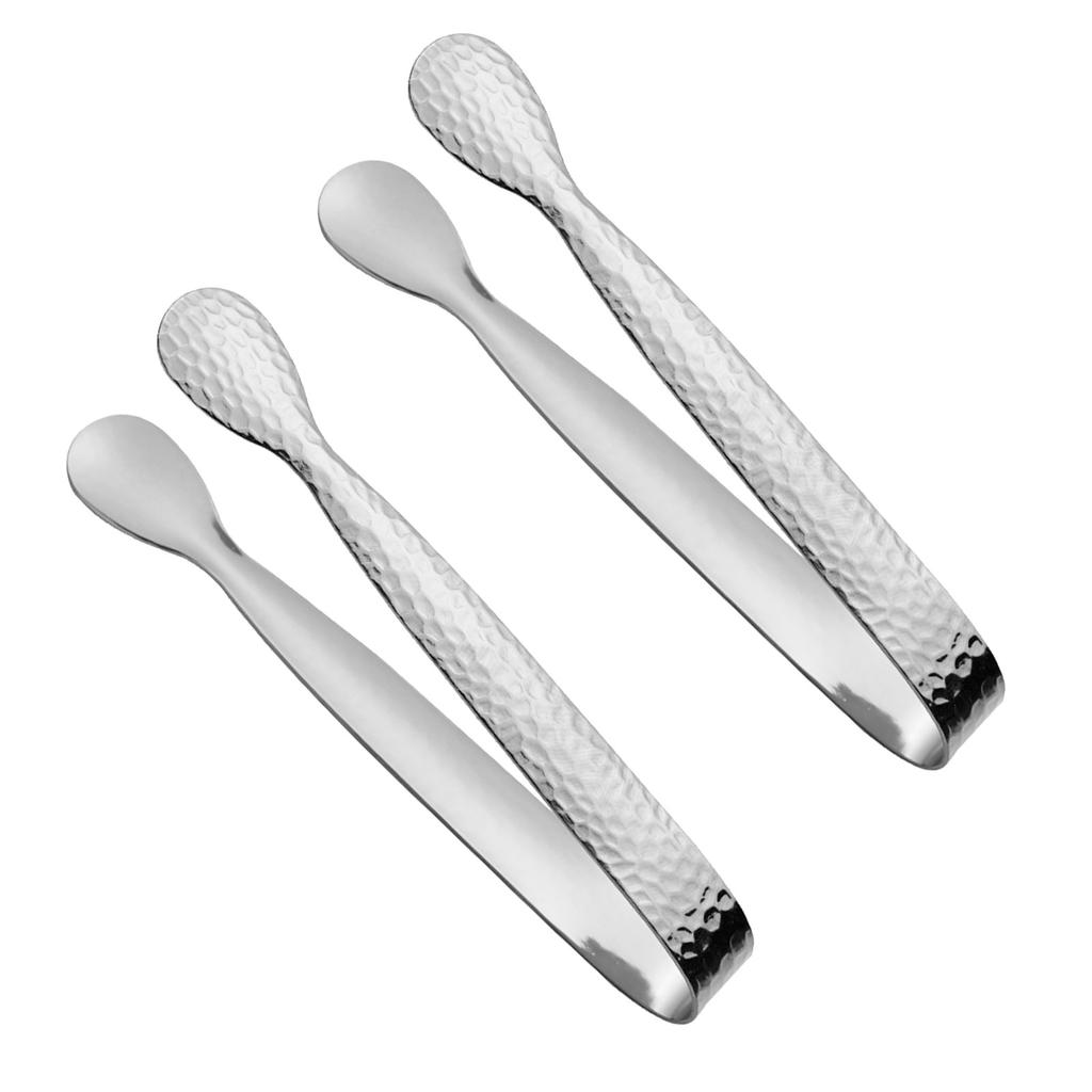 2Pieces Small Stainless Steel Food Tongs Ice Tongs For Serving Ice Cubes At Parties And Gatherings Food Serving Tongs