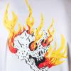 Vans Skateboard Collaboration Skull Print Short Sleeve T-Shirt Unisex Tops White VN0A4MQDWHT