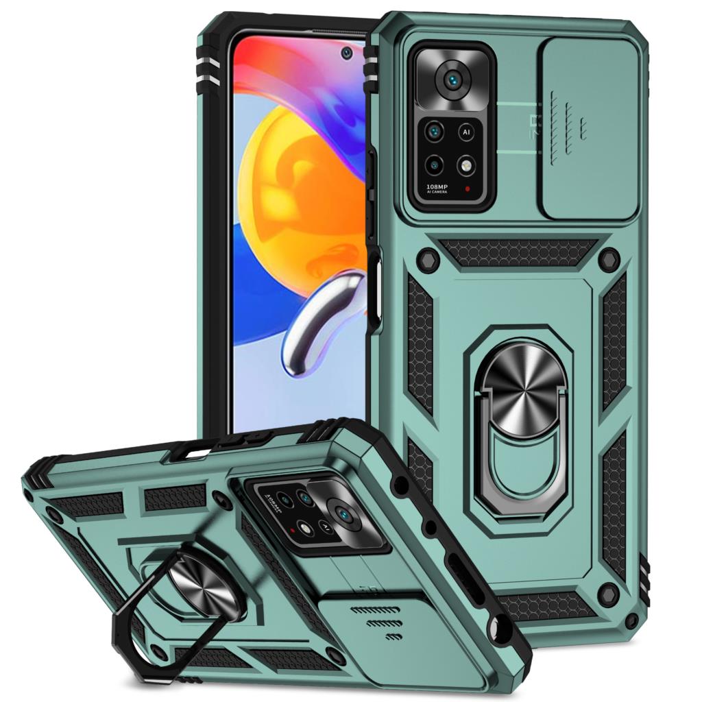 

Для Redmi Note 12 Pro 4G Чехол Redmi Note 12 Pro Fundas Slide Lens Ring Holder Задний бампер Redmi Note 12 Pro Redmi Note 12 Pro 4G