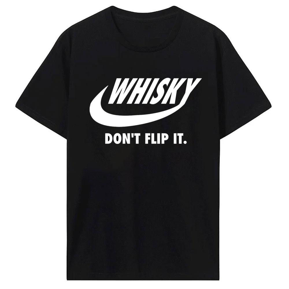 Sommer Heißer Verkauf Neuheit Trinken Whisky T Hemd Unisex Lustige Kurzarm Mode Hip Hop Baumwolle Crewneck Whisky Druck Unisex T-Shirt