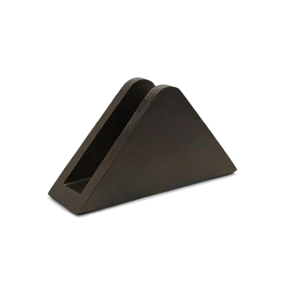 Non-slip Bottom Wooden Tissue Holder Elegant Wood Tissue Dispenser  Hotels чёрный