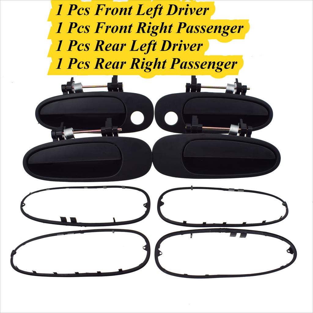 1 or 2  or 4 Pcs Black Exterior Door Handle Front / Rear / Left / Right For Geo Prizm & Toyota Corolla 1993 1994 1995 1996 1997