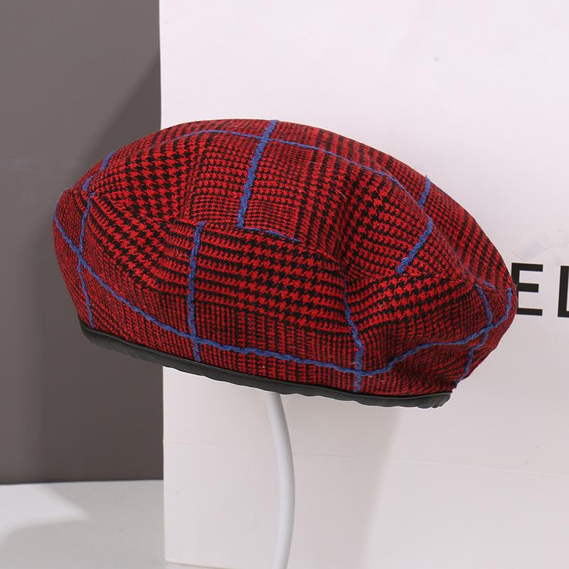Autumn and Winter Fashion Plush Beret Children Show Their Faces Small Painter Hat Versatile Big Head Circumference Newsboy Hat
