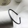 Curved Headband Anti-Slip Plastic Thin Hair Hoop with Design Basic Style Stable Fit No Pressure Makeup Accessory Low Saturation Color