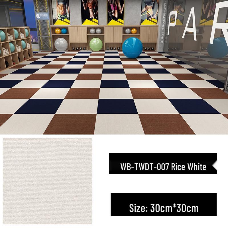 Non-Slip Self-Adhesive Office Carpet for Full Coverage in Commercial Buildings 30x30 cm бежевый