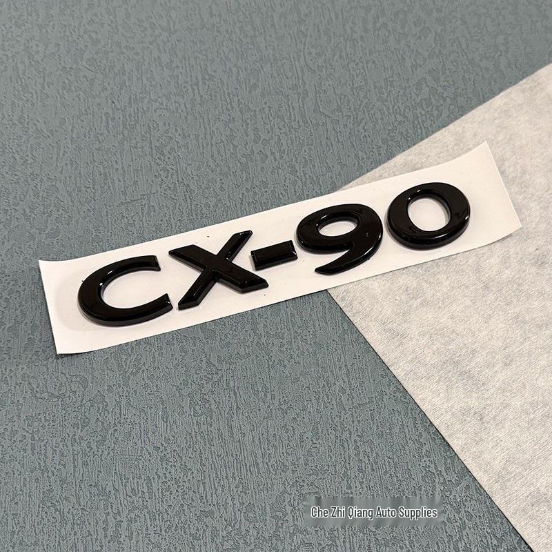 Gloss Black Trunk Badges for Overseas Mazda CX-60 CX-90 SKYACTIVG AWD