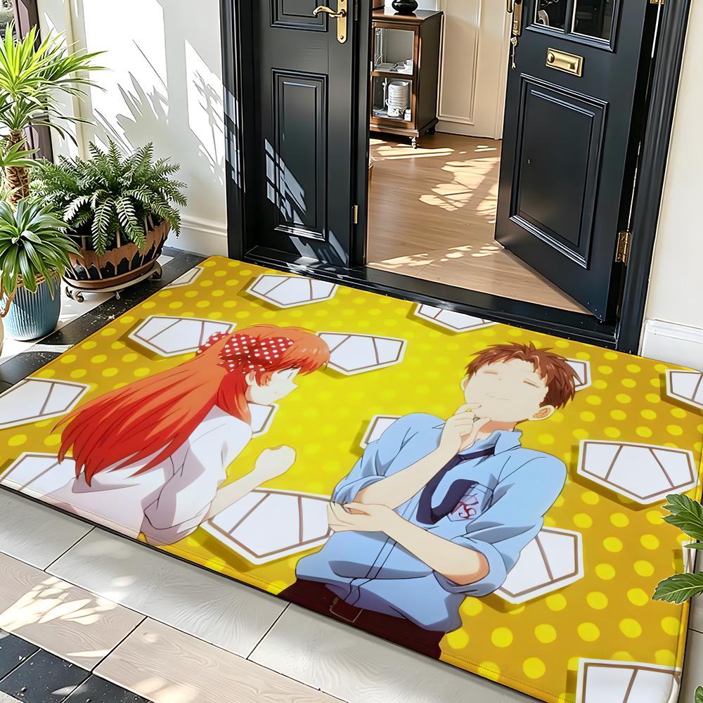 Anime Monthly Girls Nozaki-kun Floor Mat Soft Flannel Floor Mat  Suitable for Entryways, Living Rooms, Bedrooms, and Bathrooms