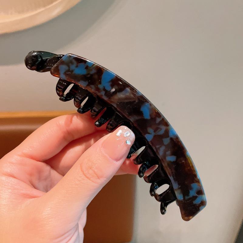 Grande Pinza a Banana in Acetato per Capelli Spessi - Accessorio per Capelli Retrò Francese per Coda di Cavallo Verticale